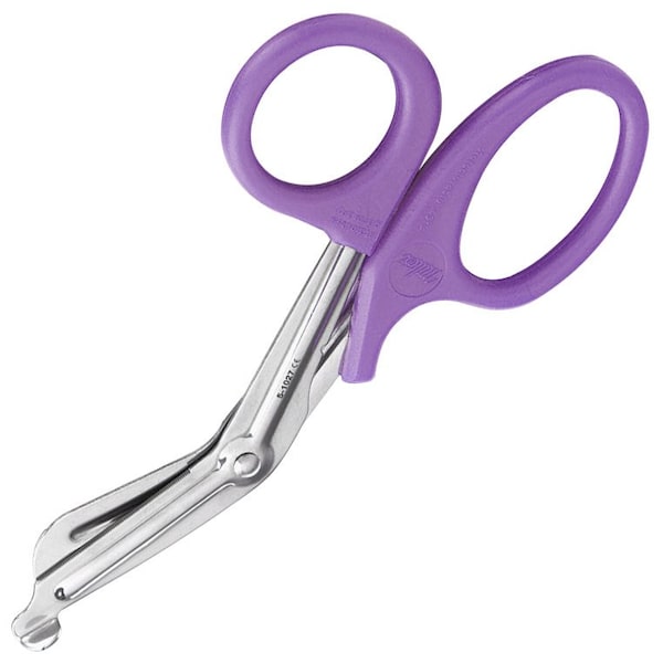 Vantage Universal Bandage And Utility Scissors, 7.5In, Purple Handle
